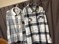 【新品・未使用】無印良品　フランネル　チェック　長袖シャツ　2セットのサムネイル