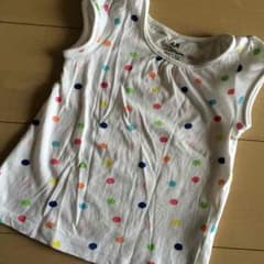 H&M ドットTシャツ 2-4Yのサムネイル