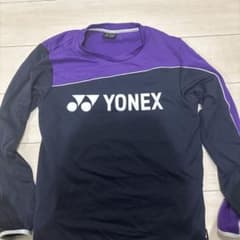 YONEX 長袖シャツ パープル ネイビー Lサイズ - メルカリ