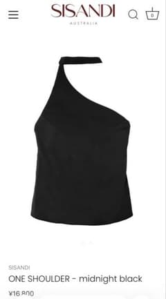SISANDI ONE SHOULDER ミッドナイトブラック　1 SISANDI ONE SHOULDER ミッドナイトブラック 1 - メルカリ