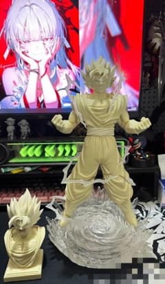ドラゴンボール 挑発するベジット 未塗装 樹脂 フィギュア 海外限定 ドラゴンボール ベジット ヘッド 2 個付き 未塗装 樹脂 フィギュア