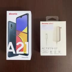 GALAXY A21 ブラック【docomo純正ACアダプタ充電器付き】のサムネイル