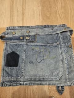 kapital12ozデニム カバーオールエプロン(メモリアル刺繍モデル) kapital12ozデニム カバーオールエプロン(メモリアル刺繍モデル