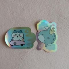 ちいかわ キャラカットステッカー 2枚セット　ハチワレ　うさぎ