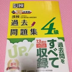 漢検 4級 過去問題集 平成30年度版のサムネイル