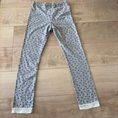 キッズ ロングパンツ 星柄 レース 130cmのサムネイル