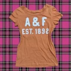 Abercrombie & Fitch オレンジ Tシャツ Y2K 海外ガールのサムネイル