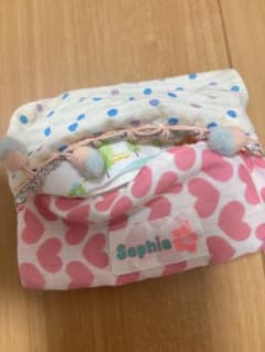 Sophie ハート＆ドット柄 ポケットティッシュケース