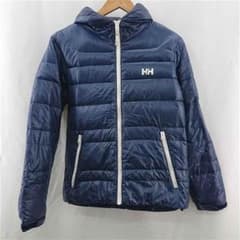 HELLY HANSEN ダウンジャケット ネイビー系 フード付き Sサイズ - メルカリ