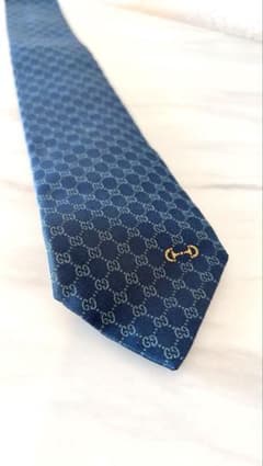 【美品】GUCCI グッチ ネクタイ 青のサムネイル