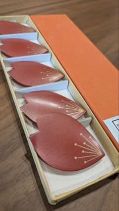 桜箸置き 5客セット 山中漆器のサムネイル
