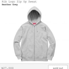 みーちゃん様専用 Supreme Rib Logo zip parkaサイズSのサムネイル