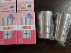 THERMOS 진공 단열 텀블러 JDI-300 2개 세트 DELL 로고들이