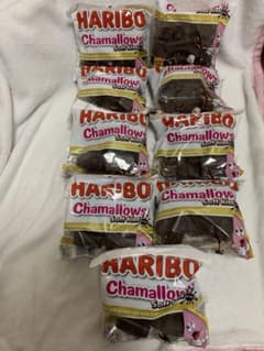 クレーンゲームにて獲得 HARIBO ハリボーチョコマシュマロ 白175g 9点