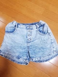 GU デニムショートパンツ ライトブルー 130のサムネイル