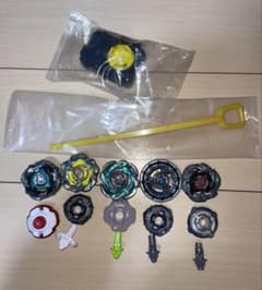 特価】ベイブレードx まとめ売り（ベイ本体5個、ランチャーつき