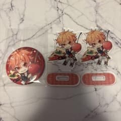 ツイステ エース・トラッポラ 缶バッジ アクリルスタンド セット