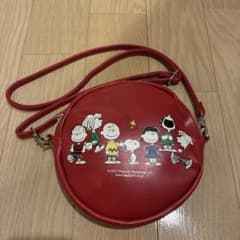 スヌーピーポシェット　PEANUTS バック　斜めがけ　ポーチ　赤のサムネイル