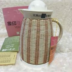 昭和眞まま様専用レトロ 象印 籐 卓上 ポット VGV−750 魔法瓶のサムネイル
