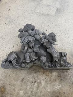 瓦 屋根瓦 鬼瓦 飾り瓦 魔除け 縁起物 七福神 - メルカリ