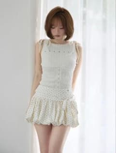 スカート ANDMARY Posey balloon mini skirt dot s andmary Posey balloon mini skirt dot S - メルカリ