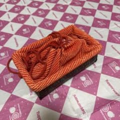 和装用バッグ 巾着 竹籠 鹿の子絞り風のサムネイル