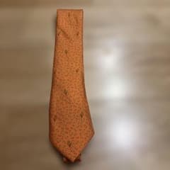 エルメス メンズ ネクタイ オレンジ 稲穂柄のサムネイル