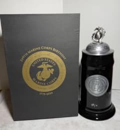 アメリカ海兵隊（USMC）創立249周年記念 陶器製ビールジョッキ 沖縄