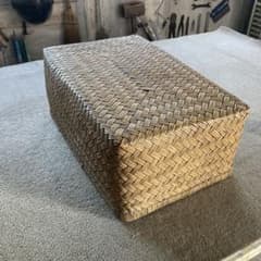 と*る様 柳行李 柳こおり 葛籠 つづら 55cm x 33cm 古道具 - メルカリ