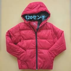 WASHABLE DOWN キッズ ダウンジャケット 120cm 赤 冬