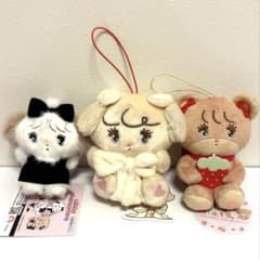 mikko characters ぬいぐるみマスコット 3種セット
