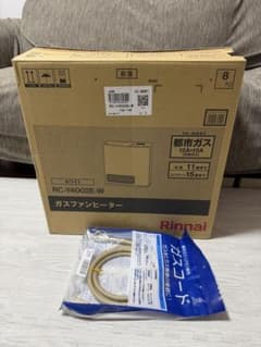 Rinnai ガスファンヒーター RC-Y4002E-W 都市ガス ホース2m付 - メルカリ