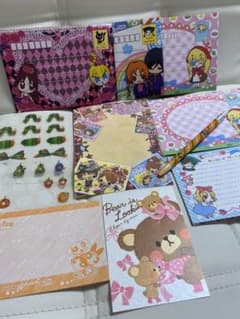【平成女児の頃を思い出す】ちゃおなどキャラクターイラスト メモ用紙・シールセットのサムネイル