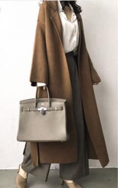 3rd spring ニットコート　ホワイトのサムネイル
