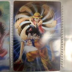 新品未開封　ドラゴンボール　ワンピース 40th コラボカード　孫悟空　エース 40th WEEKLY JUMPドラゴンボール・ONE PIECE コラボカード