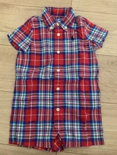 Ralph Lauren チェック柄ロンパース 3Mのサムネイル