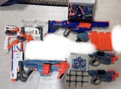 【マガジン変更あり】 NERF ナーフまとめ売り NERF ナーフ まとめ売り マガジン アタッチメント付き - メルカリ