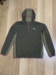 PUMA フード付きウィンドブレーカー オリーブグリーンのサムネイル