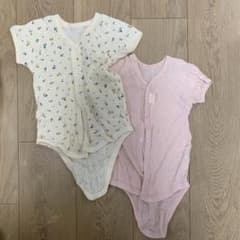 ベビー肌着 ロンパース 2枚セット 80cmのサムネイル