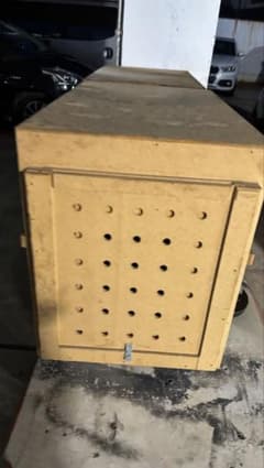 IATA規格対応　大型犬用 木製ペットクレート／空輸実績あり（ブラジル→日本） IATA規格対応 大型犬用 木製ペットクレート／空輸実績あり（ブラジル