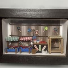 縁日風景の木製ベースミニチュア玩具 (完成品)のサムネイル