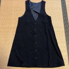 女の子　黒ジャンパースカート　150のサムネイル