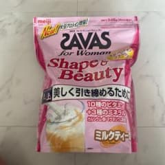 【新品】ザバス　プロテイン　シェイプ&ビューティ　945g ミルクティー風味のサムネイル