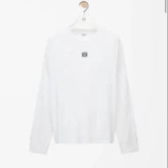 本日限定値下げ】ロエベ ホワイト 長袖Tシャツ ロゴ入り Mサイズ 