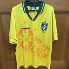 T*O様 正規品　アンブロ　1994　ブラジル代表ユニフォーム　サイズL T*O様 正規品 アンブロ 1994 ブラジル代表ユニフォーム サイズL - メルカリ