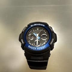 美品　CASIO G-SHOCK デジタル腕時計 黒・青のサムネイル