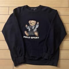 USA製 POLO SPORT ポロベア トレーナー L ネイビー - メルカリ