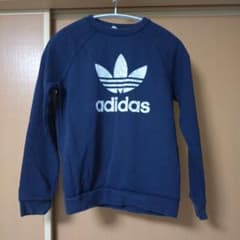 adidas キッズ トレーナー 140cm ネイビーのサムネイル
