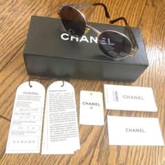 極美品／付属品完備】CHANEL サングラス 06933 シルバー ブルー - メルカリ