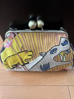 Paraiso がま口バッグ フランス高級刺繍生地 Paraiso がま口バッグ フランス高級刺繍生地 - メルカリ